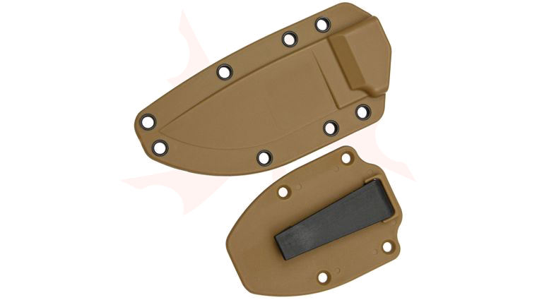 ESEE Knives ESEE-3 Molded Sheath with Clip Plate, Coyote Brown