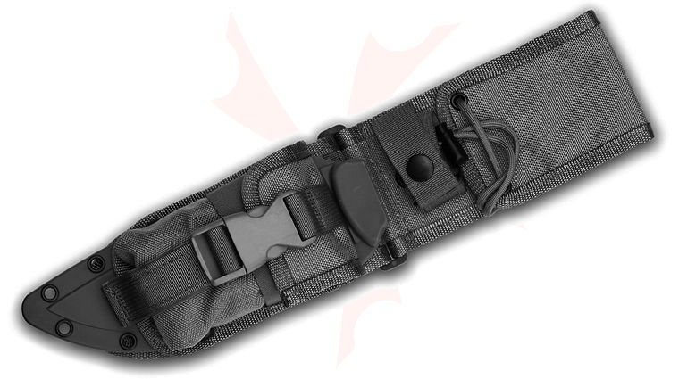 ESEE Knives ESEE-6-MBSP-B MOLLE Back, Molded Sheath and Pouch Combo, Black, Assembled