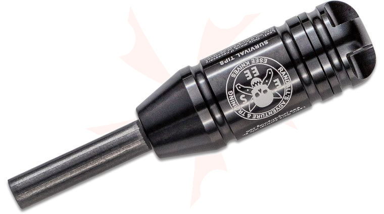 ESEE Knives Fire Kit, Anodized Fire Starter with Compass, Black