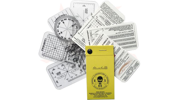 ESEE Knives Izula Gear Pocket Nav Card Set with Rite in the Rain Micro Notebook, 7-Card Set