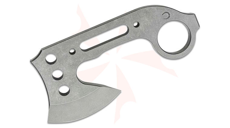 Red Horse Karamahawk Fixed Handheld Tomahawk 5.7 inch Overall, CPM-D2 Tool Steel, Skeletonized Handle, Kydex Sheath