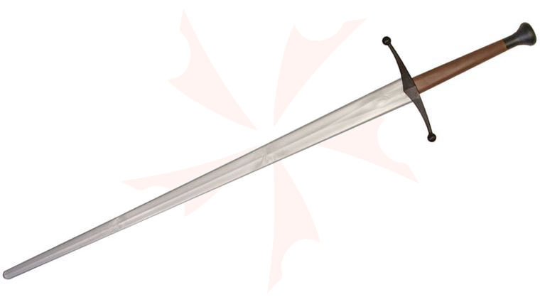 Red Dragon Armoury Xtreme Synthetic Sparring Longsword 38 inch Silver Blade, Brown Handle