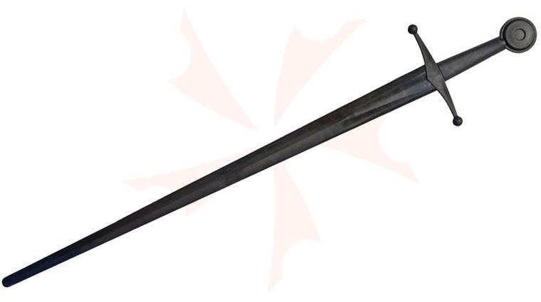 Red Dragon Armoury Xtreme Synthetic Sparring Single Hand Sword 34 inch Black Blade, Black Handle