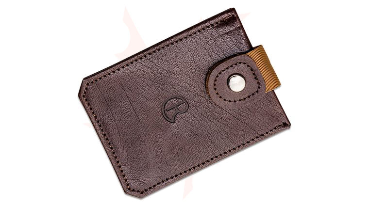 Chris Reeve Leather Card Wallet, Dark Brown