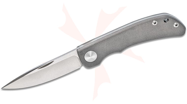 Chris Reeve Impinda Slipjoint Folding Knife 3.0 inch CPM-MagnaCut Stonewashed Blade, Titanium Handles