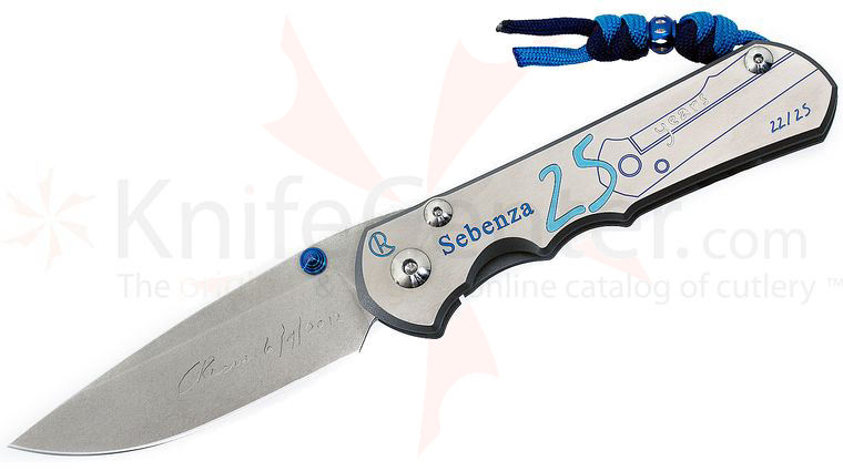 Chris Reeve 25th Anniversary Large Sebenza 25, 3.625 inch S35VN Blade, Titanium Handles (#22 of 25)