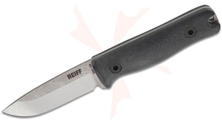Reiff Knives Limited Release F3 EDC Fixed Blade Knife 2.9 inch CPM-MagnaCut Two-Tone Drop Point Blade, Black G10 Handles, Ambidextrous Kydex Sheath