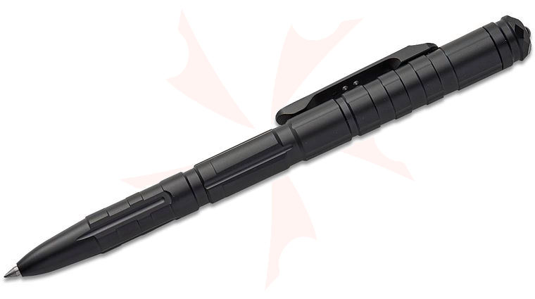 Remette Knives RT-TP1E Tactical Slide Click Pen 5.38 inch Overall, Milled Black Titanium, Glassbreaker