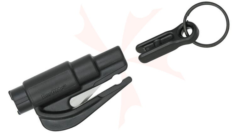resqme Quick Car Escape Keychain Rescue Tool, Black