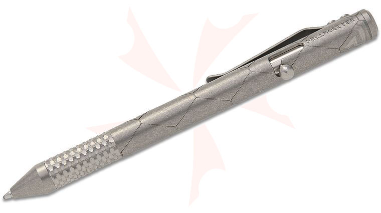 Richard Rogers x Brian Fellhoelter Custom TiBolt Knurled Titanium Pen, 5.5 inch Overall
