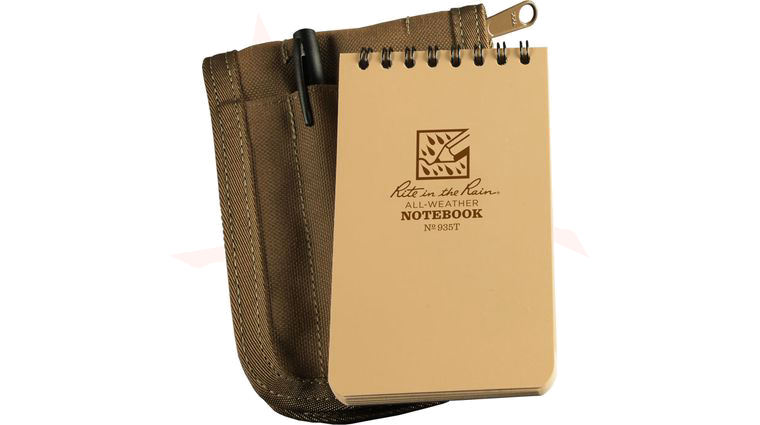 Rite in the Rain Universal Tactical Pocket Notebook Kit, 3 inch x 5 inch, Tan