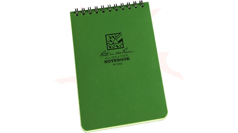 Rite in the Rain Universal Polydura Tactical Pocket Notebook, 4 inch x 6 inch, Green