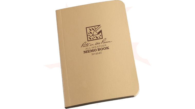 Rite in the Rain Universal Field-Flex Tactical Memo Book, 3-1/2 inch x 5 inch, Tan
