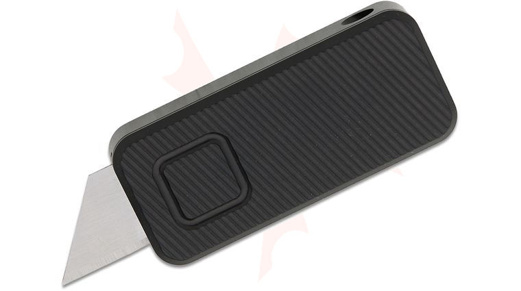 Rivery Manufacturing Zero File Pattern Retractable Utility Blade Manual OTF Knife, Black File Machined Aluminum Handle