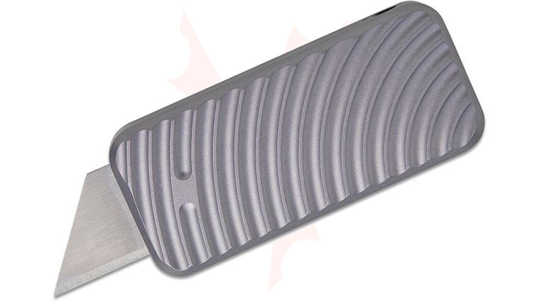 Rivery Manufacturing Zero Original Pattern Retractable Utility Blade Manual OTF Knife, CadLabCNC Collaboration Gun Metal Gray Machined Aluminum Handle