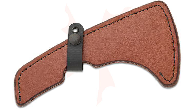 RMJ Tactical CLW Brown Leather Sheath for the Kestrel/Talon/Shrike Tomahawk, Sheath Only