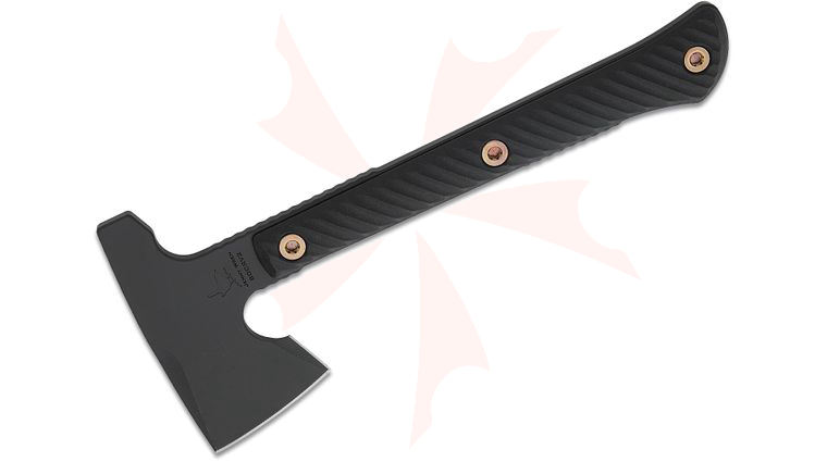 RMJ Tactical Jenny Wren Hammer Poll Tomahawk 11.75 inch Overall, Graphite Black Cerakote, Black G10 Handle, Kydex Sheath with MOC Straps