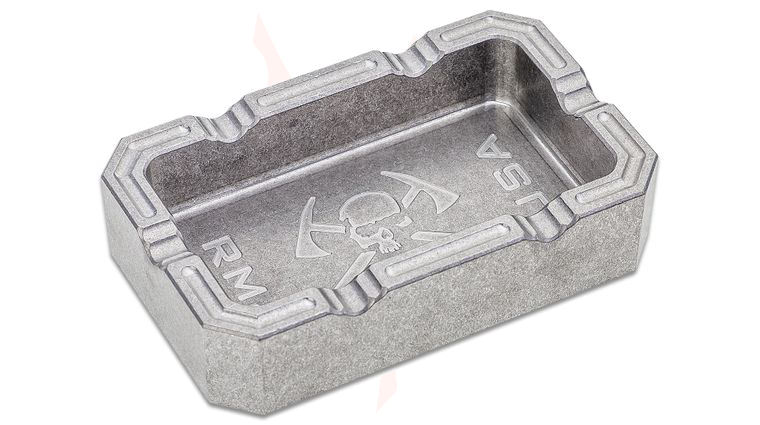 RMJ Tactical Billet Aluminum Ashtray, Angry Steve, 3.875 inch x 6.25 inch