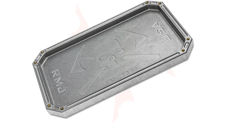 RMJ Tactical Billet Aluminum Valet Tray, Angry Steve, 12 inch x 7.4 inch