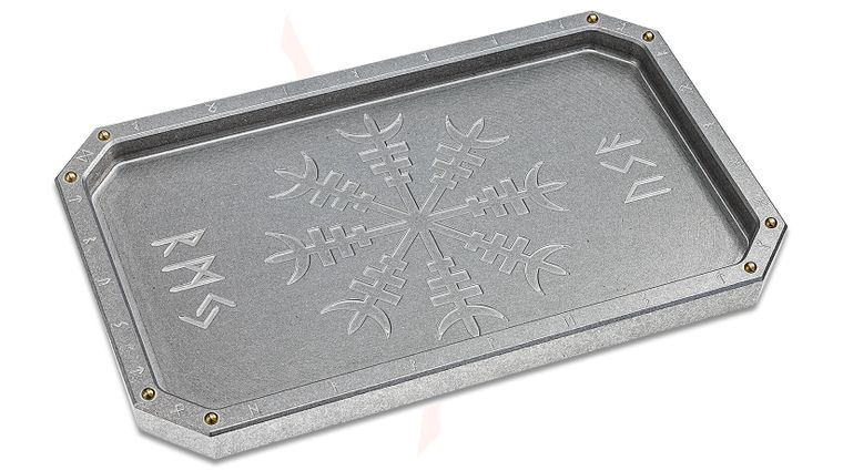 RMJ Tactical Billet Aluminum Valet Tray, Valhalla, 12 inch x 7.4 inch