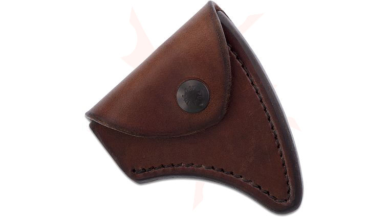 RMJ Tactical Brown Leather Edge Cover for the Kestrel Trail Hammer Head Tomahawk, Sheath Only