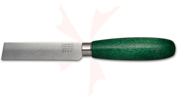 R. Murphy by Dexter-Russell Square Point Shoe Knife 3-3/8 inch Carbon Steel Blade, Green Handle