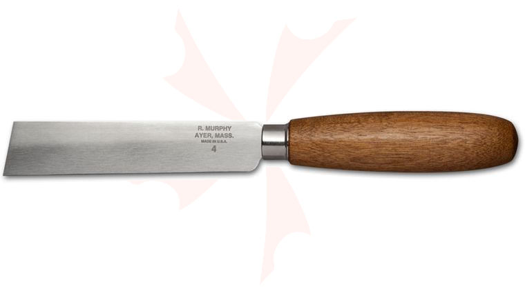R. Murphy by Dexter-Russell Square Point Shoe Knife 4 inch Carbon Blade, Brown Handle