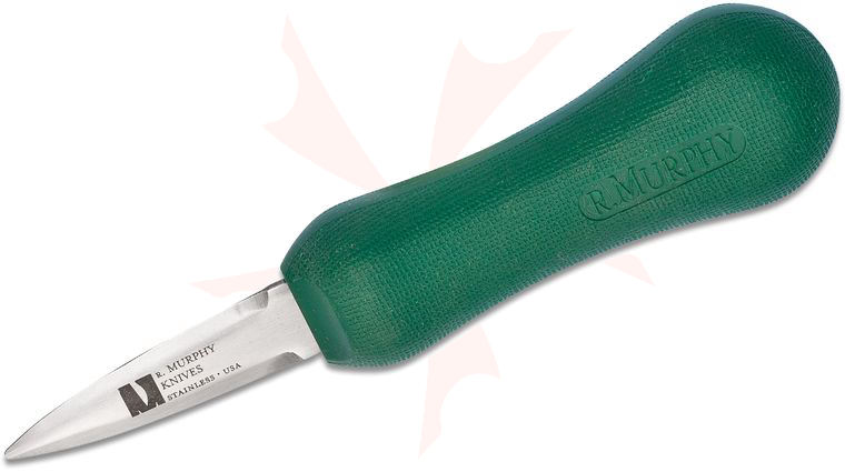 R. Murphy by Dexter-Russell Duxbury Oyster Knife 2.17 inch Stainless Steel Blade, Green Synthetic Handle