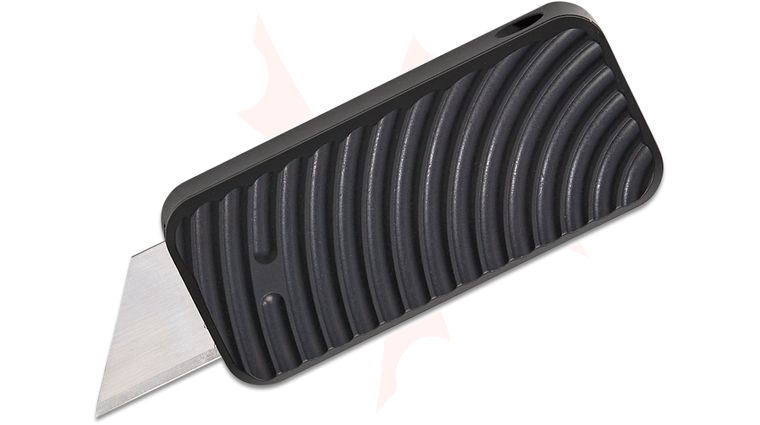 Rivery Manufacturing Zero Original Pattern Retractable Utility Blade Manual OTF Knife, Black Machined Aluminum Handle