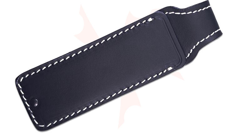StraightLine EDC SMSA-BK Leather Pocket Sheath with Magnetic Closure - Black