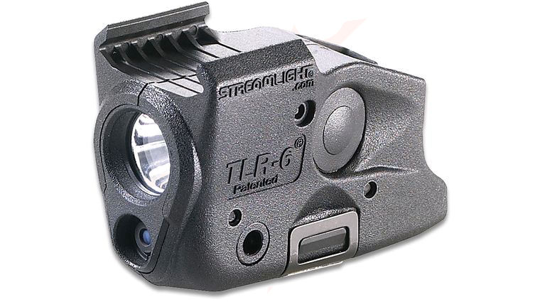 Streamlight TLR-6 Weapon Mount Tactical Light with Red Laser, Fits Most Glock Railed Handguns