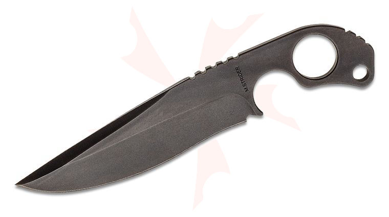 Mick Strider SLCC XL Fixed 5.5 inch Black PVD D2 Tool Steel Recurve Blade, Kydex Sheath