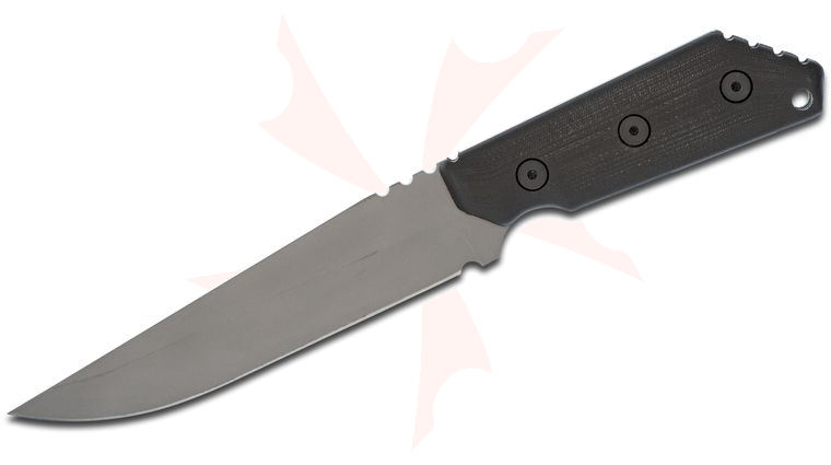 Strider Knives MK1-C Fixed 5.75 inch CPM-S30V Bead Blasted Drop Point Blade, Black G10 Handles, Kydex Sheath