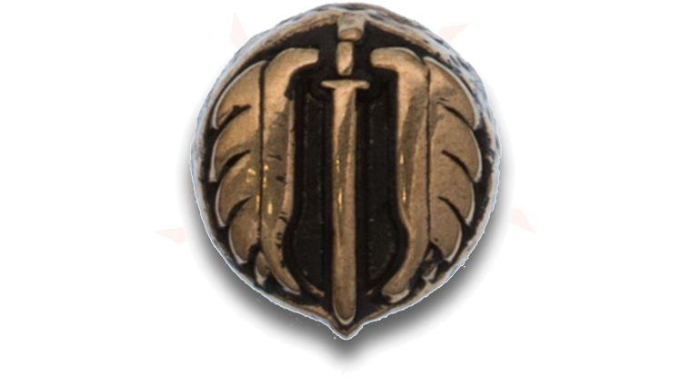 Strider Knives Logo Custom Copper  Bead 