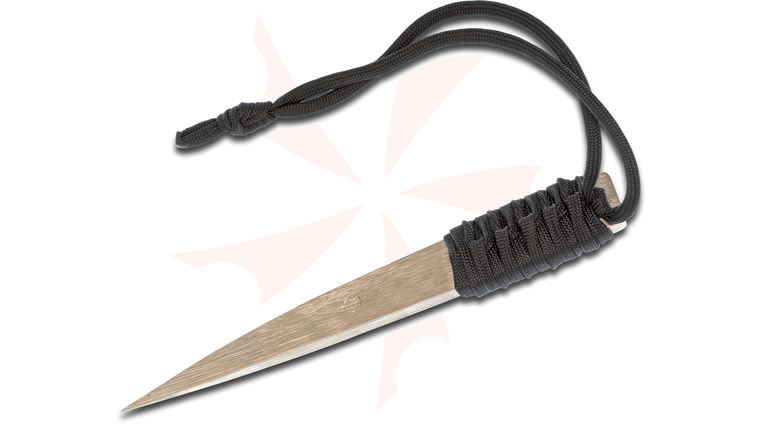 Strider Knives LM Nail Fixed CPM-154 Bronze Blade, 5.9 inch Overall, Black Cord Wrapped Handle, Kydex Sheath