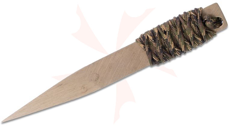 Strider Knives LM Nail Fixed CPM-20CV Bronze Blade, 5.9 inch Overall, Camo Cord Wrapped Handle, Kydex Sheath