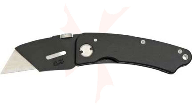 SuperKnife SK2 Folding Utility Knife 3-7/8 inch Closed, Black