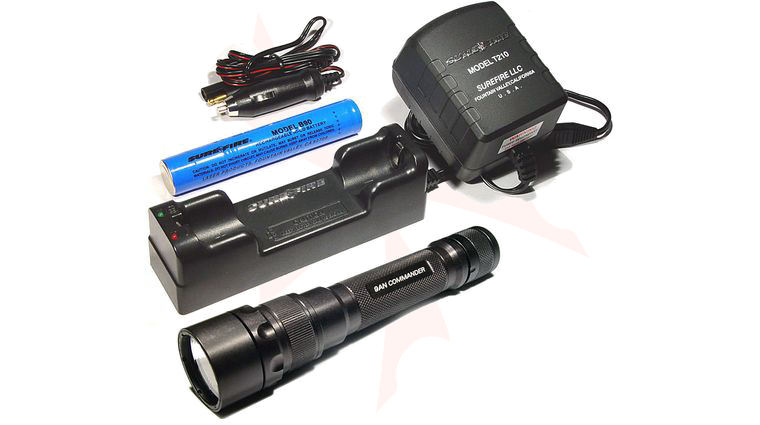 個人装備 SUREFIRE 9AN COMMANDER SureFire Commander 9AN Flashlight Black with Recharger 7.9
