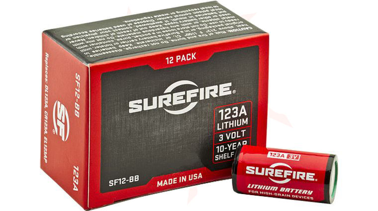 SureFire SF12-BB Box of 12 SureFire 123A Lithium Batteries