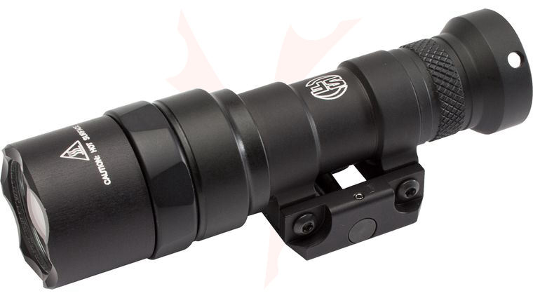 SureFire M300 Ultra Compact Scout Light LED WeaponLight with Mount, Tailcap Switch Only, Black, 500 Lumens