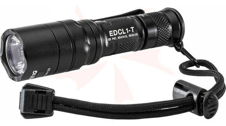 SureFire EDCL1-T Everyday Carry 1 Dual-Output LED Flashlight, Black, 500 Max Lumens