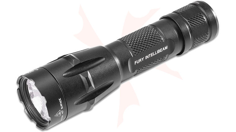 SureFire Fury Intellibeam Dual Fuel Auto-Adjusting Dual Fuel LED Flashlight, 1500 Max Lumens