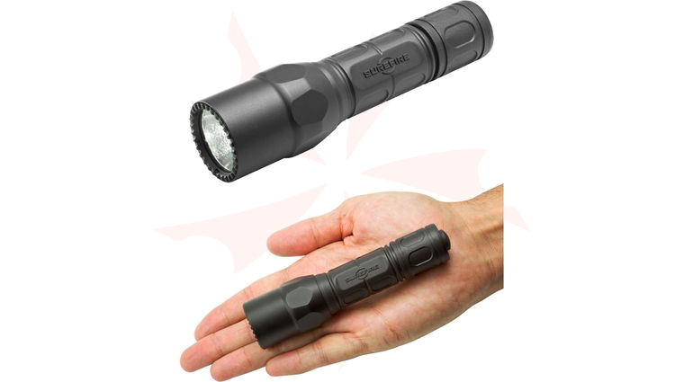 SureFire G2X Pro Dual-Output LED Flashlight, 200 Max Lumens, Black