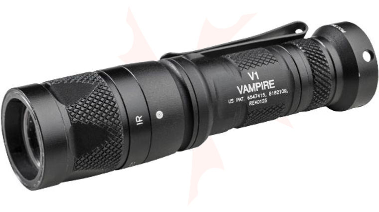 SureFire V1 Vampire Dual-Output LED Flashlight, White and IR Output, 120 Max Lumens