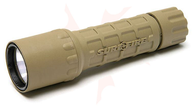 SureFire G2 Tan Nitrolon Compact Incandescent Flashlight Measures