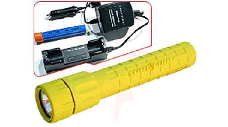 SureFire Commander 8NX Flashlight Yellow Body with Recharger 7