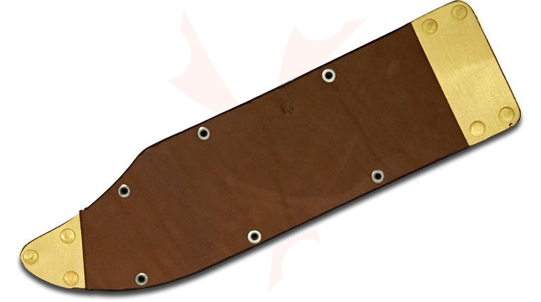 Svord VTB Von Tempsky 11 inch Bowie Brass Tip Leather Sheath (Knife Not Included)