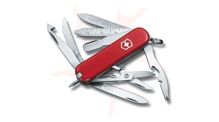 Victorinox Swiss Army MiniChamp Multi-Tool, Red, 2.28 inch Closed (Old Sku 53973)