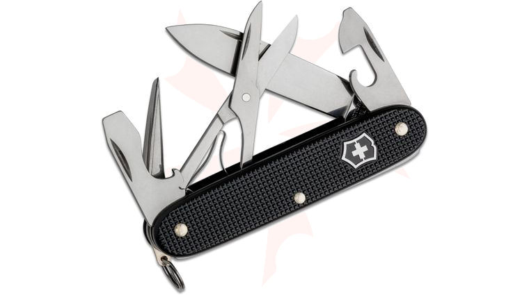 Victorinox Swiss Army Pioneer X Multi-Tool, 3.7 inch Black Alox Aluminum Handles, KnifeCenter Exclusive