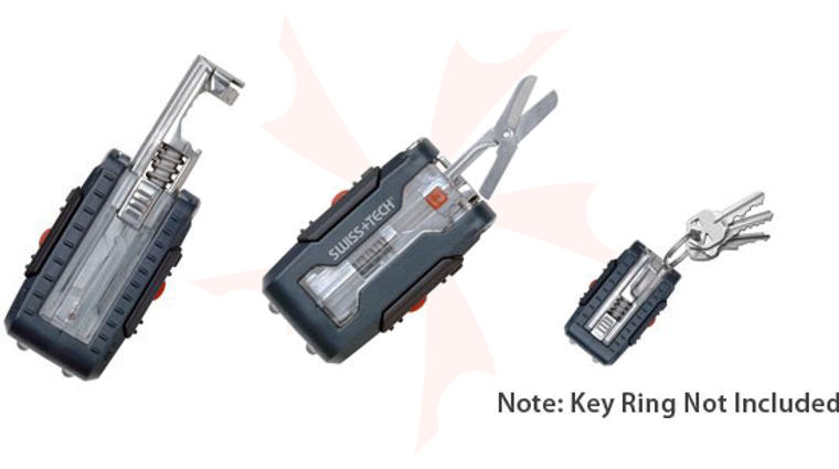 Swiss+Tech Transformer Micro-Wrench 7-in-1 Pocket Tool Kit with